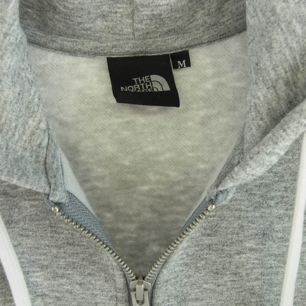 THE NORTH FACE ノースフェイス NT62349 SQUARE LOGO FULL ZIP スクエアロゴ フルジップ フーディー パーカー グレー系 M【新古品】【未使用】【中古】