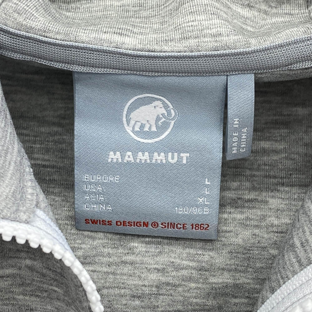 Mammut マムート 1014-04980 Dyno 2.0 ML Hooded Jacket AF ダイノ 2.0 ミッドレイヤー フーデット ジャケット アジアンフィット グレー系 L EURO/L JAPAN/XL【新古品】【未使用】【中古】