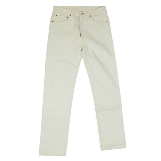Levi's リーバイス 501-0651 90s 93年 USA製 ボタン裏刻印552 サンアンジェロ工場 501 ホワイトデニム パンツ ホワイト系 33【新古品】【未使用】【中古】