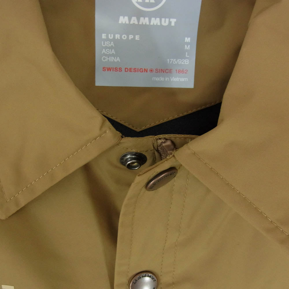Mammut マムート 1012-00760 Utility Coach Jacket AF ユーティリティ コーチジャケット アジアンフィット ブラウン系 L【新古品】【未使用】【中古】
