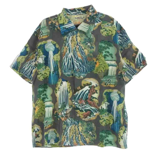 SUN SURF サンサーフ SS39326 × 葛飾北斎 SPECIAL EDITION スペシャル 諸国瀧廻り マルチカラー系 L【新古品】【未使用】【中古】