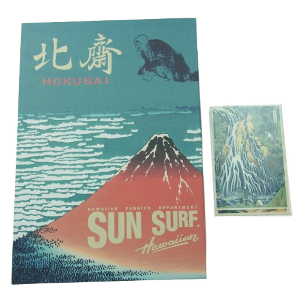 SUN SURF サンサーフ SS39326 × 葛飾北斎 SPECIAL EDITION スペシャル 諸国瀧廻り マルチカラー系 L【新古品】【未使用】【中古】