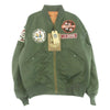 Buzz Rickson's バズリクソンズ Type L-2B H-TYPE 67th TAC.FTR.SQ. WILD WEASEL IV ミリタリー フライト ジャケット カーキ系 XL【新古品】【未使用】【中古】