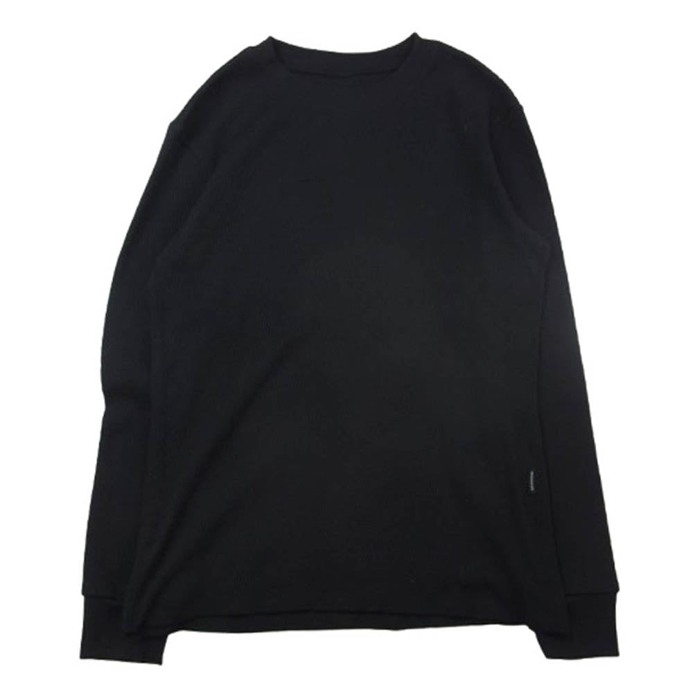 1piu1uguale3 ウノピュウノウグァーレトレ MRT297 COT363 LS CREW ハニカムサーマル 長袖 カットソー Tシャツ ブラック系 6【中古】