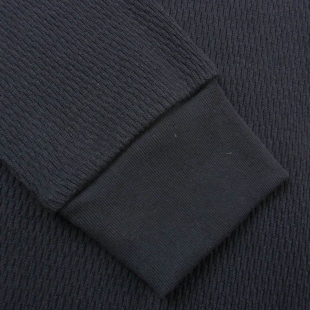 1piu1uguale3 ウノピュウノウグァーレトレ MRT297 COT363 LS CREW ハニカムサーマル 長袖 カットソー Tシャツ ブラック系 6【中古】