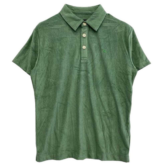 1piu1uguale3 ウノピュウノウグァーレトレ MRT338 POE471 BIG POLO ビッグ オーバーサイズ 反訴で ポロシャツ グリーン系【中古】