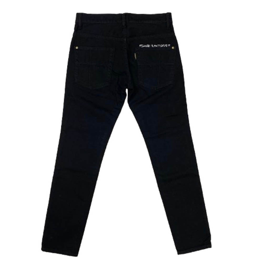 1piu1uguale3 ウノピュウノウグァーレトレ MRP397 CTU198 TAPERED BANDANA DENIM テーパード バンダナ デニムパンツ ブラック ブラック系 3【中古】