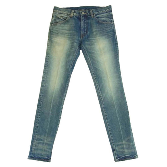 1piu1uguale3 ウノピュウノウグァーレトレ MRP476 CTU218 フラッシャー付き TAPERED CENTER PRESS テーパード センタープレス デニムパンツ ジーンズ インディゴブルー系 III【美品】【中古】