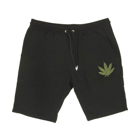 1piu1uguale3 ウノピュウノウグァーレトレ MRP535 COT356 lucien pellat-finet ルシアンペラフィネ CAMO LEAF SWEAT SHORTS カモリーフ スウェット ショーツ ハーフパンツ ブラック系 VI【中古】
