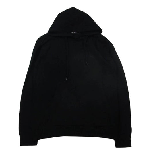 1piu1uguale3 ウノピュウノウグァーレトレ MRK236 CAS026 カシミヤ100％ バックロゴ ニット プルオーバー パーカー フーディー ブラック系 5【中古】