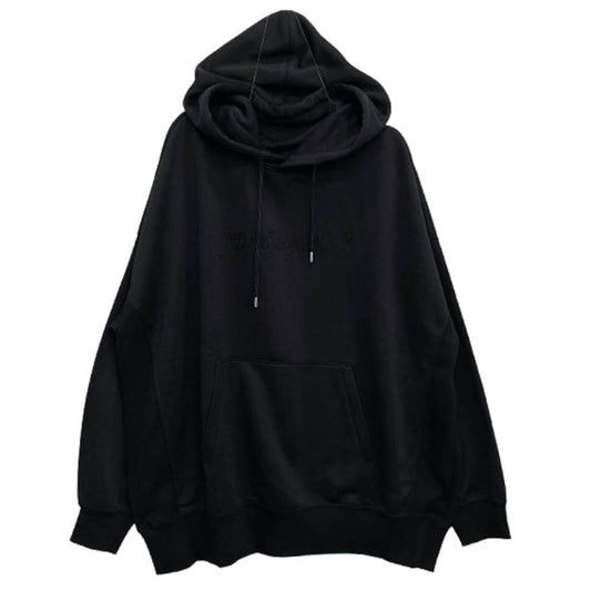 1piu1uguale3 ウノピュウノウグァーレトレ MRB566 CTP094 lucien pellat-finet BACK LEAF PULLOVER PARKA ルシアンペラフィネ バックリーフ プルオーバ― パーカー ブラック系 4【中古】
