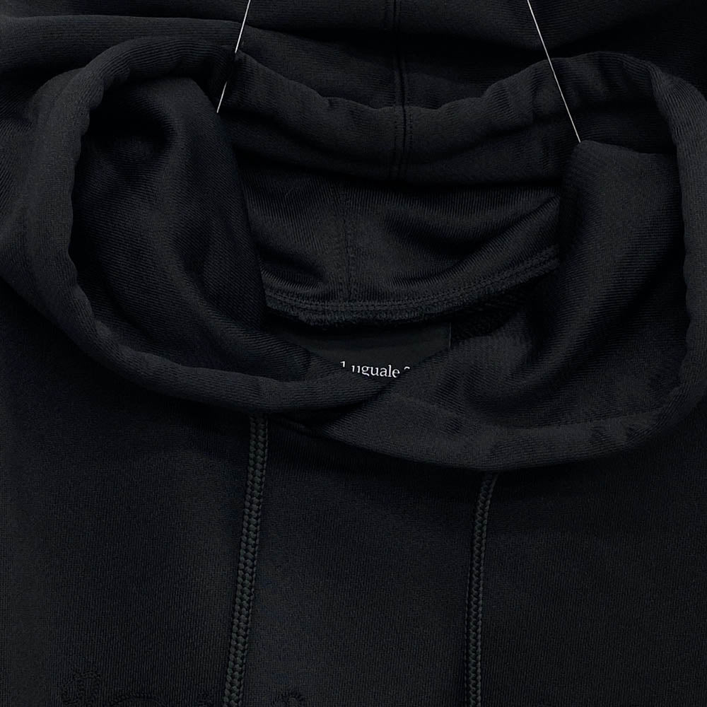 1piu1uguale3 ウノピュウノウグァーレトレ MRB566 CTP094 lucien pellat-finet BACK LEAF PULLOVER PARKA ルシアンペラフィネ バックリーフ プルオーバ― パーカー ブラック系 4【中古】