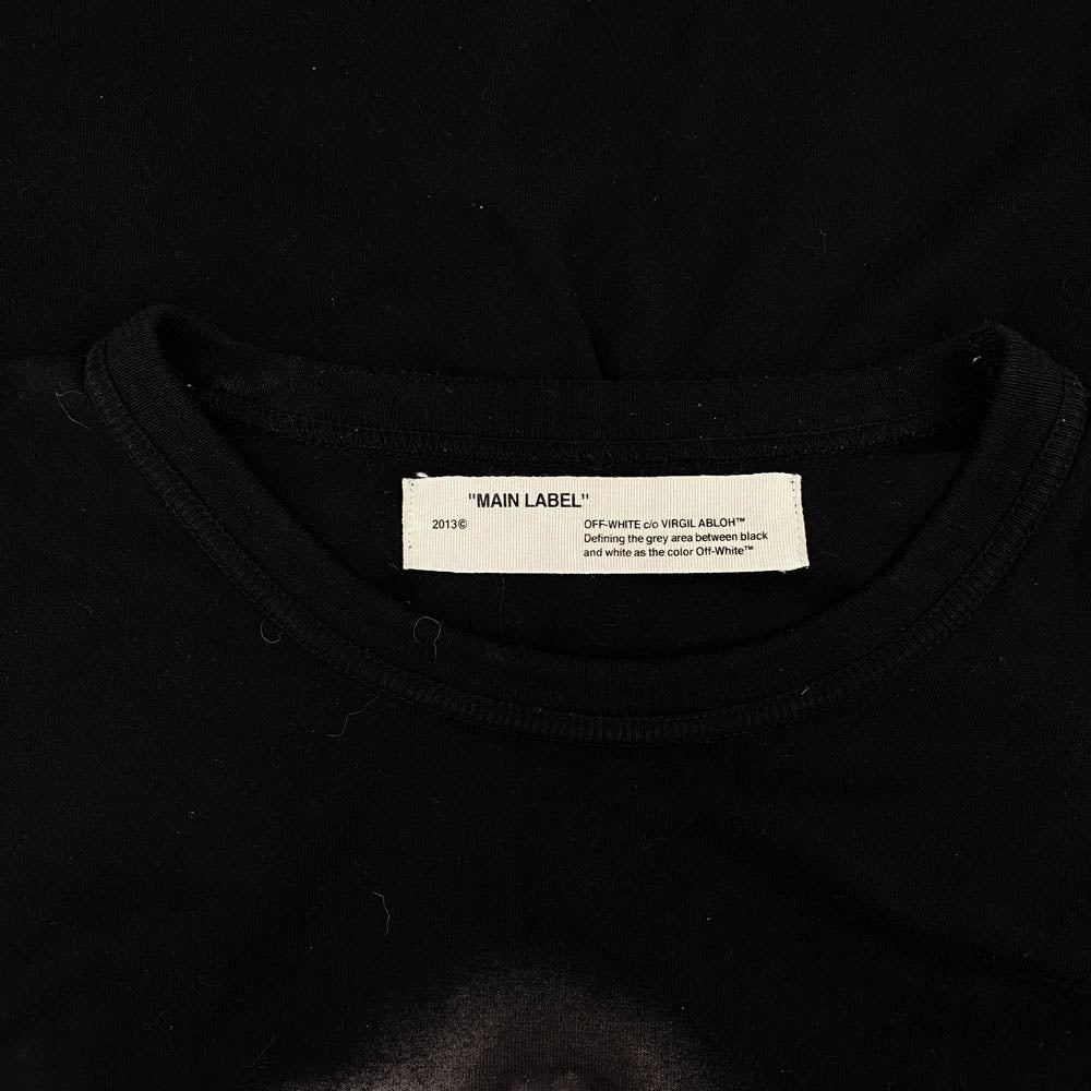 OFF-WHITE オフホワイト 17AW OMAB001F17185056 VIRGIL ABLOH期 WOMAN MOVIE TEE ウーマン ムービー ロング スリーブ 長袖 Tシャツ ブラック系 M【中古】