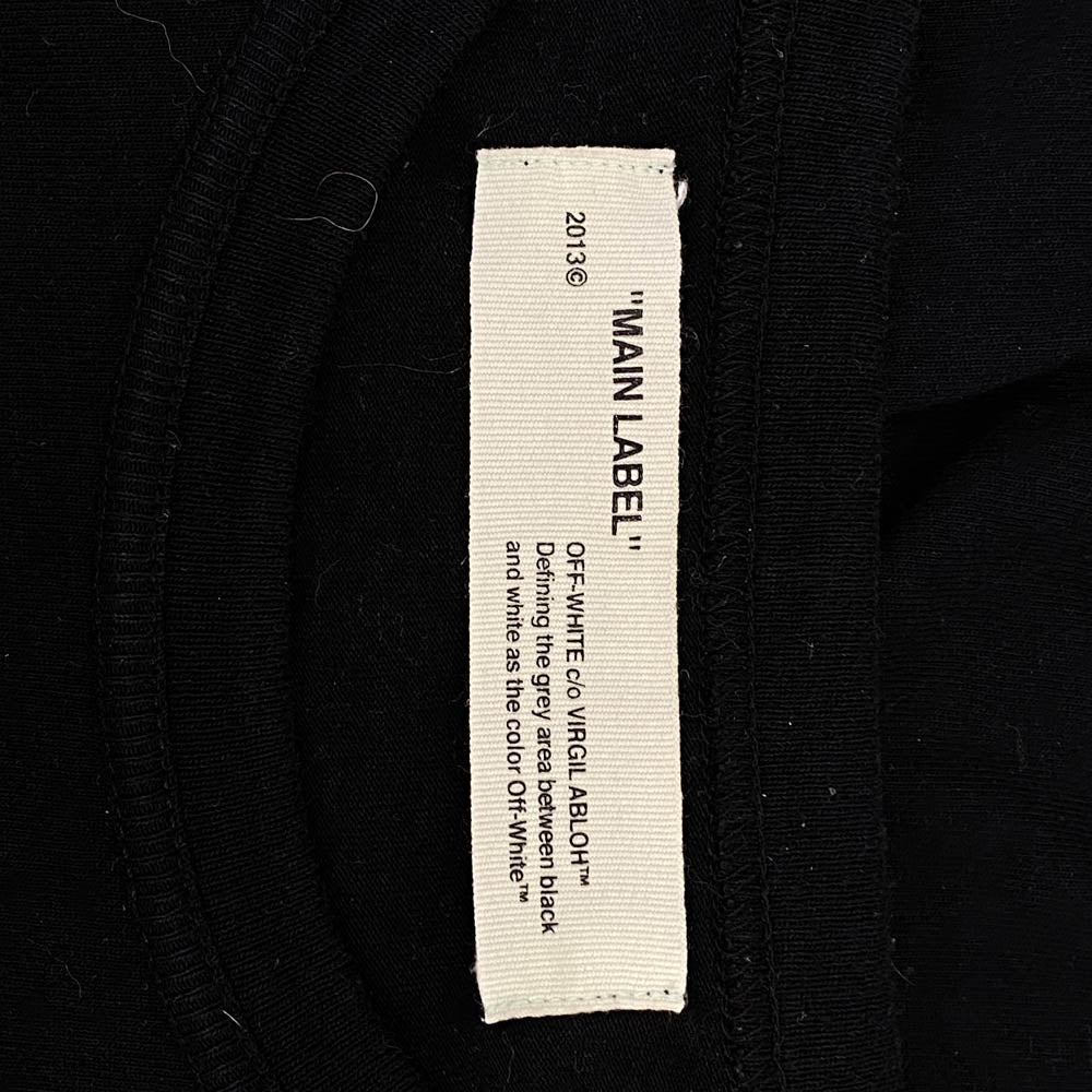 OFF-WHITE オフホワイト 17AW OMAB001F17185056 VIRGIL ABLOH期 WOMAN MOVIE TEE ウーマン ムービー ロング スリーブ 長袖 Tシャツ ブラック系 M【中古】
