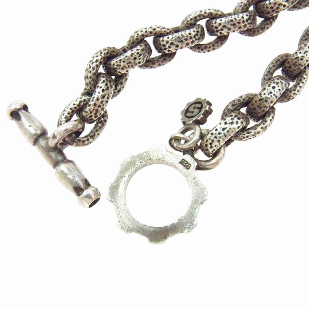 STARLIN GEAR スターリンギア Texture Link Chain テクスチャ― リンク チェーン ネックレス 60cm シルバー系【中古】