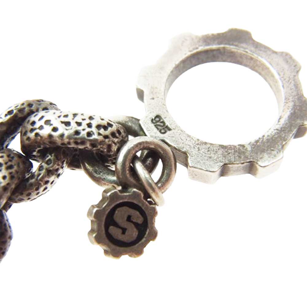 STARLIN GEAR スターリンギア Texture Link Chain テクスチャ― リンク チェーン ネックレス 60cm シルバー系【中古】