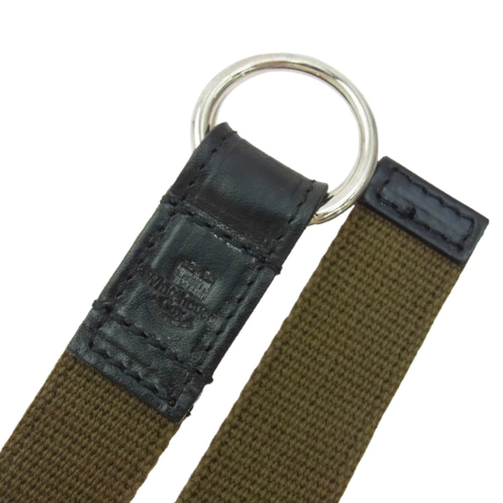 WHITE HOUSE COX ホワイトハウスコックス D-ring Webbing Belt Dリング ウェビングベルト カーキ系【中古】