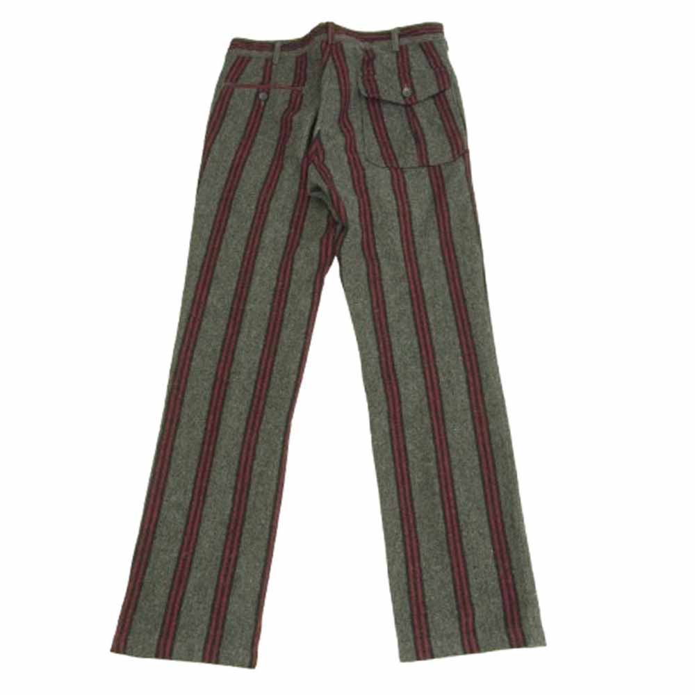 Engineered Garments エンジニアードガーメンツ 3ピース ウール100% ストライプ ベイカージャケット ベスト パンツ グレー系 XS パンツ30、ベストS【中古】