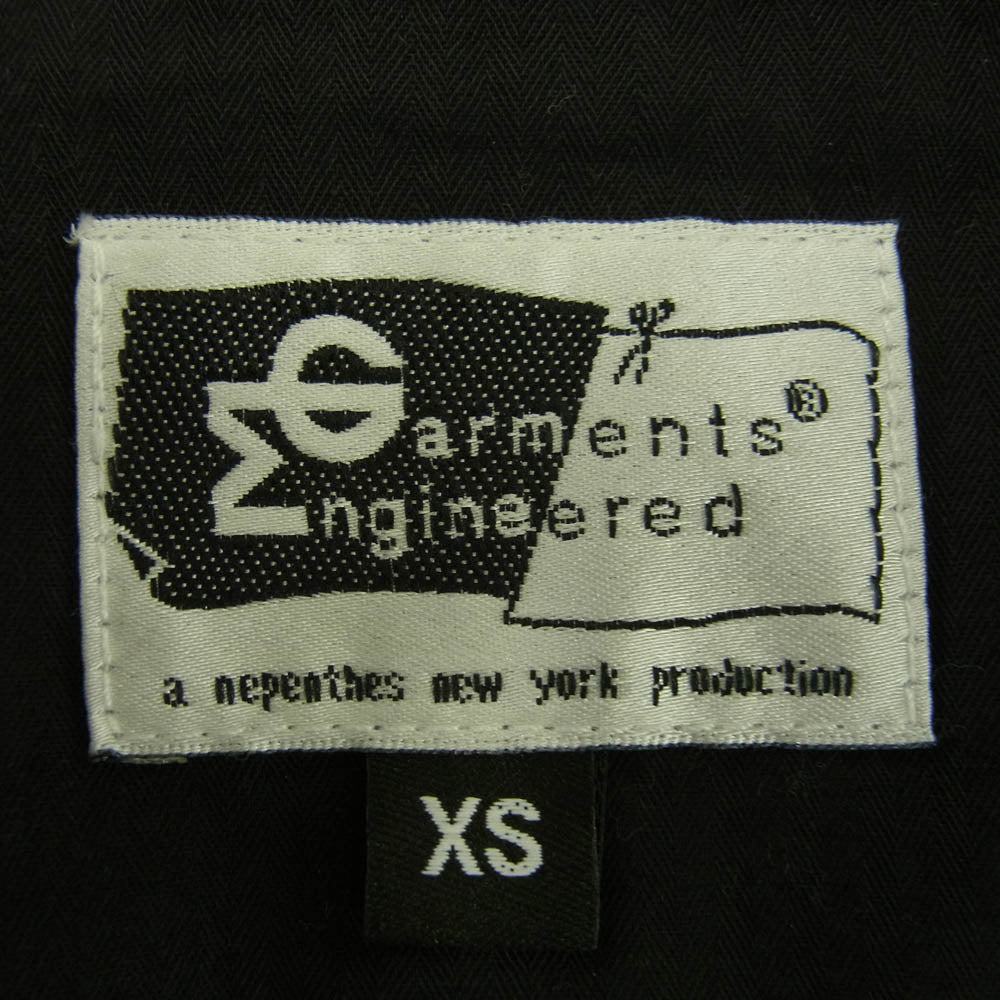 Engineered Garments エンジニアードガーメンツ 3ピース ウール100% ストライプ ベイカージャケット ベスト パンツ グレー系 XS パンツ30、ベストS【中古】