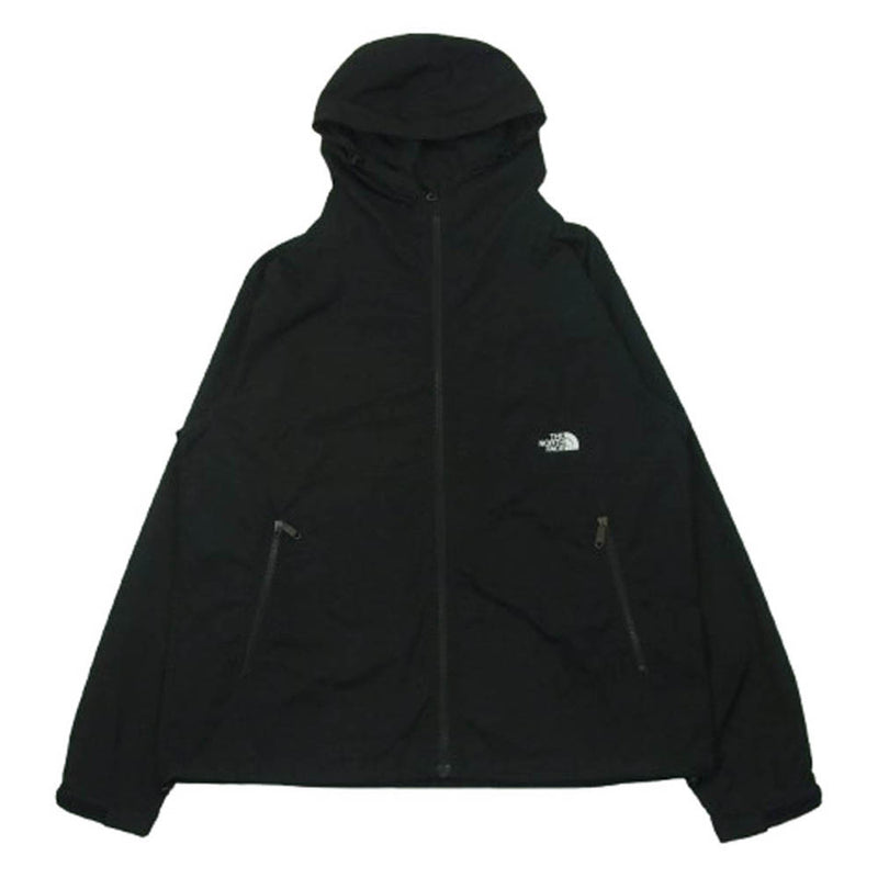 THE NORTH FACE ノースフェイス NP72230 COMPACT JACKET コンパクト ナイロン ジャケット 中国製 ブラック系 L【中古】