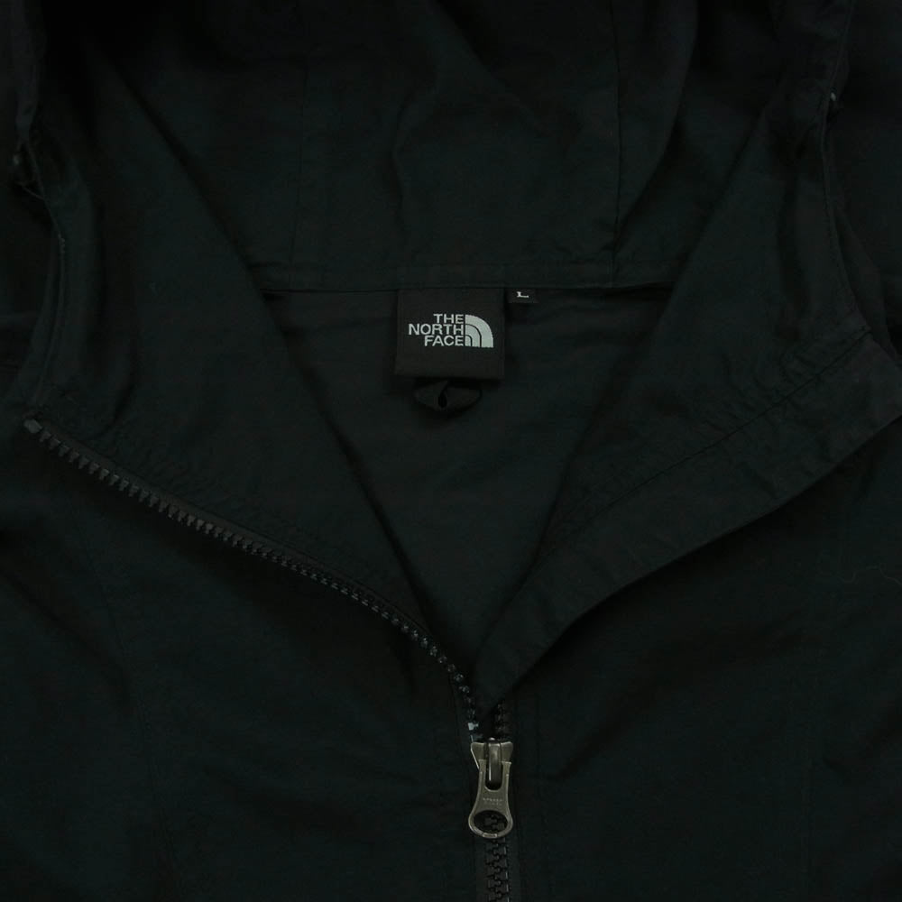 THE NORTH FACE ノースフェイス NP72230 COMPACT JACKET コンパクト ナイロン ジャケット 中国製 ブラック系 L【中古】
