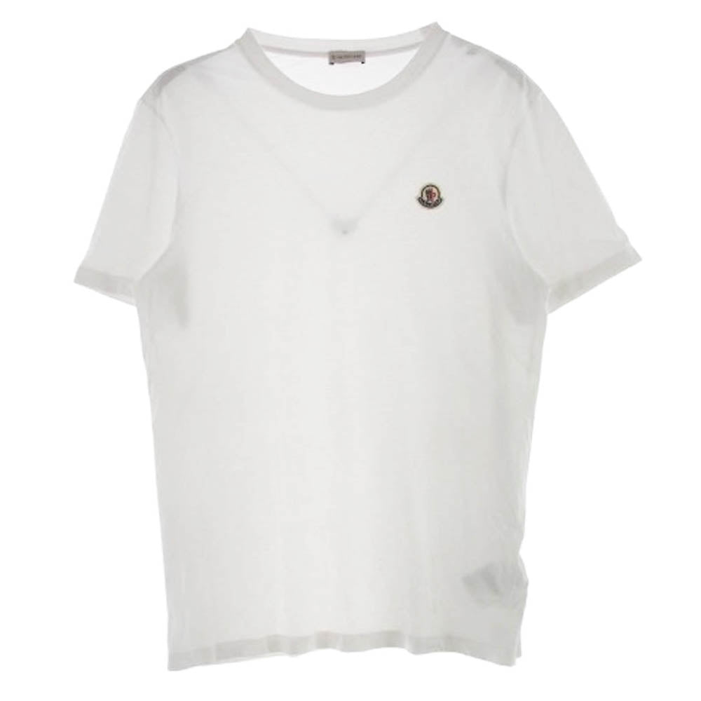 MONCLER モンクレール G20918C00055 MAGLIA 3PACK T-SHIRT ロゴワッペン付き 半袖 Tシャツ ホワイト系【中古】