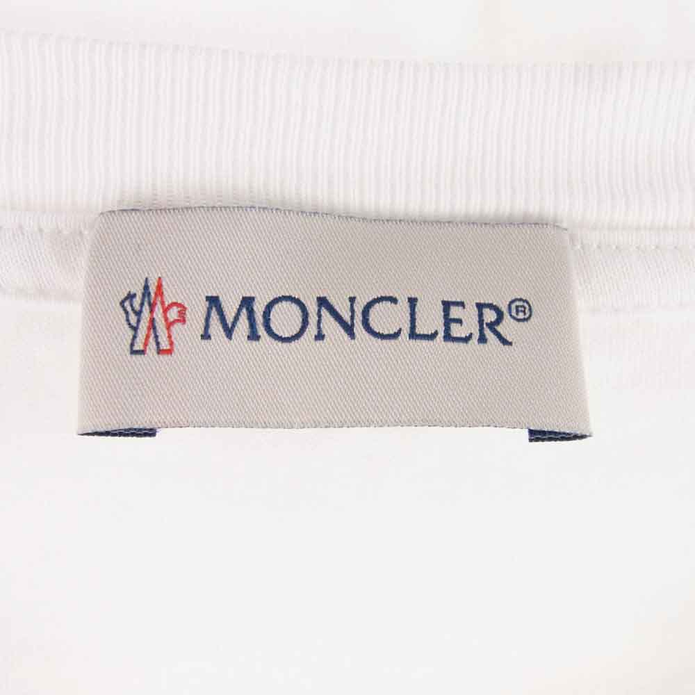 MONCLER モンクレール G20918C00055 MAGLIA 3PACK T-SHIRT ロゴワッペン付き 半袖 Tシャツ ホワイト系【中古】