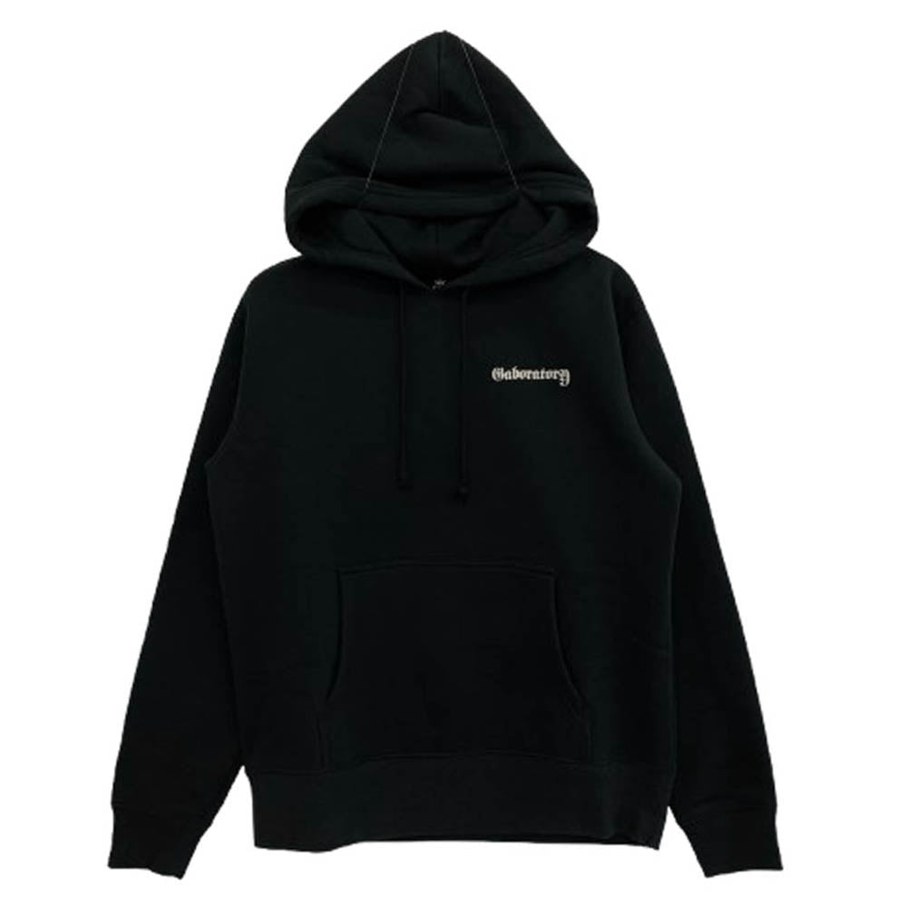 GABOR ガボール Gaboratory ガボラトリー バトルアックス Gクラウン フーディ パーカー ブラック系 M【中古】