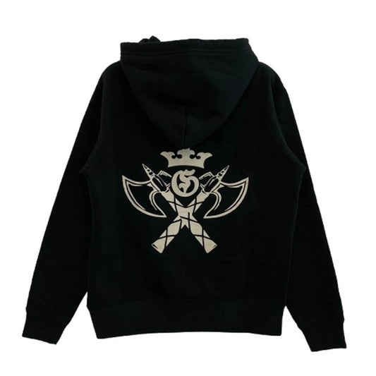 GABOR ガボール Gaboratory ガボラトリー バトルアックス Gクラウン フーディ パーカー ブラック系 M【中古】