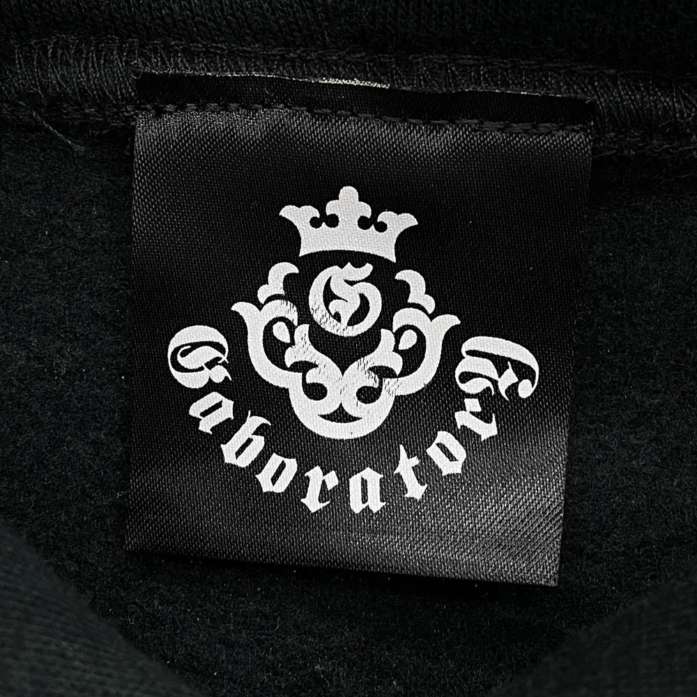 GABOR ガボール Gaboratory ガボラトリー バトルアックス Gクラウン フーディ パーカー ブラック系 M【中古】