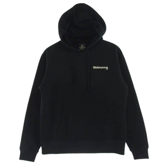 GABOR ガボール Gaboratory ガボラトリー アトリエマーク フーディ パーカー ブラック系 M【中古】