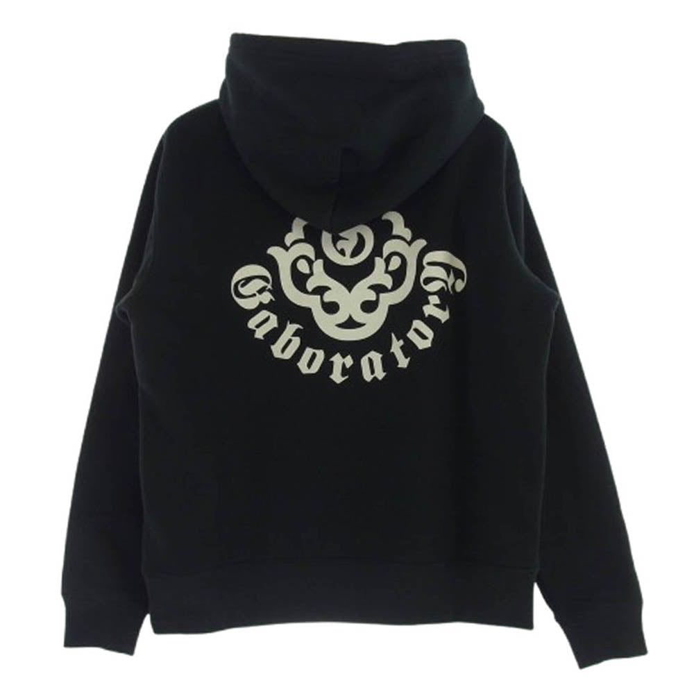 GABOR ガボール Gaboratory ガボラトリー アトリエマーク フーディ パーカー ブラック系 M【中古】