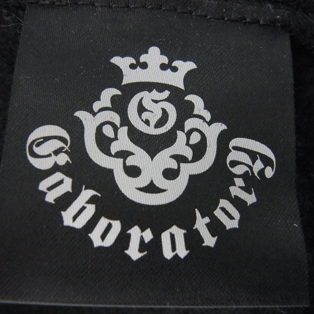 GABOR ガボール Gaboratory ガボラトリー アトリエマーク フーディ パーカー ブラック系 M【中古】