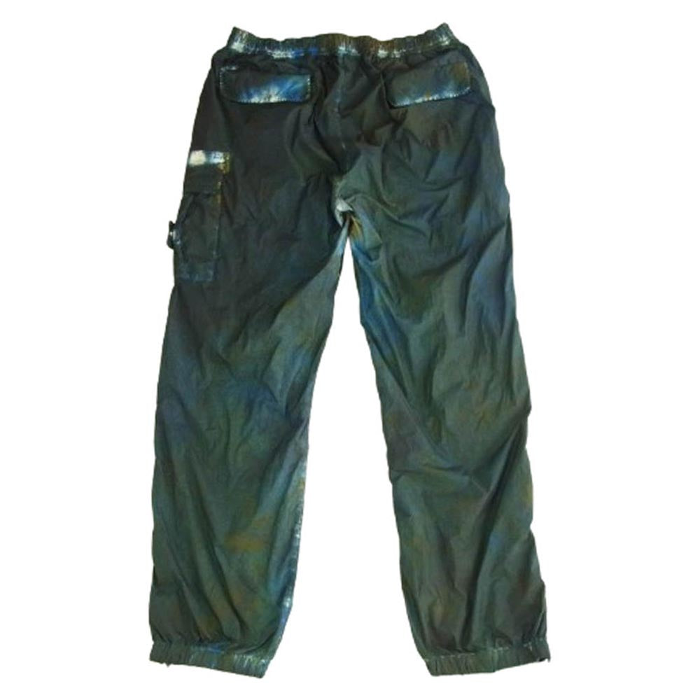 Supreme シュプリーム 20AW 7325301S3 × STONE ISLAND ストーンアイランド Painted Camo Nylon Cargo Pant ペイントデザイン カーゴパンツ カーキ系 ブルー系 S【中古】