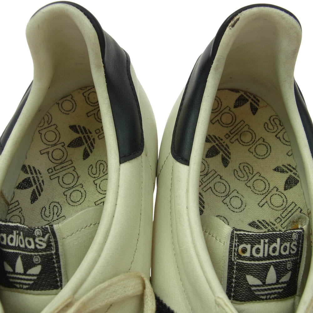 adidas アディダス 【観賞用】BERLIN 90s ヴィンテージ 日本製 ベルリン ローカット ブラック系 オフホワイト系 25.5cm【中古】