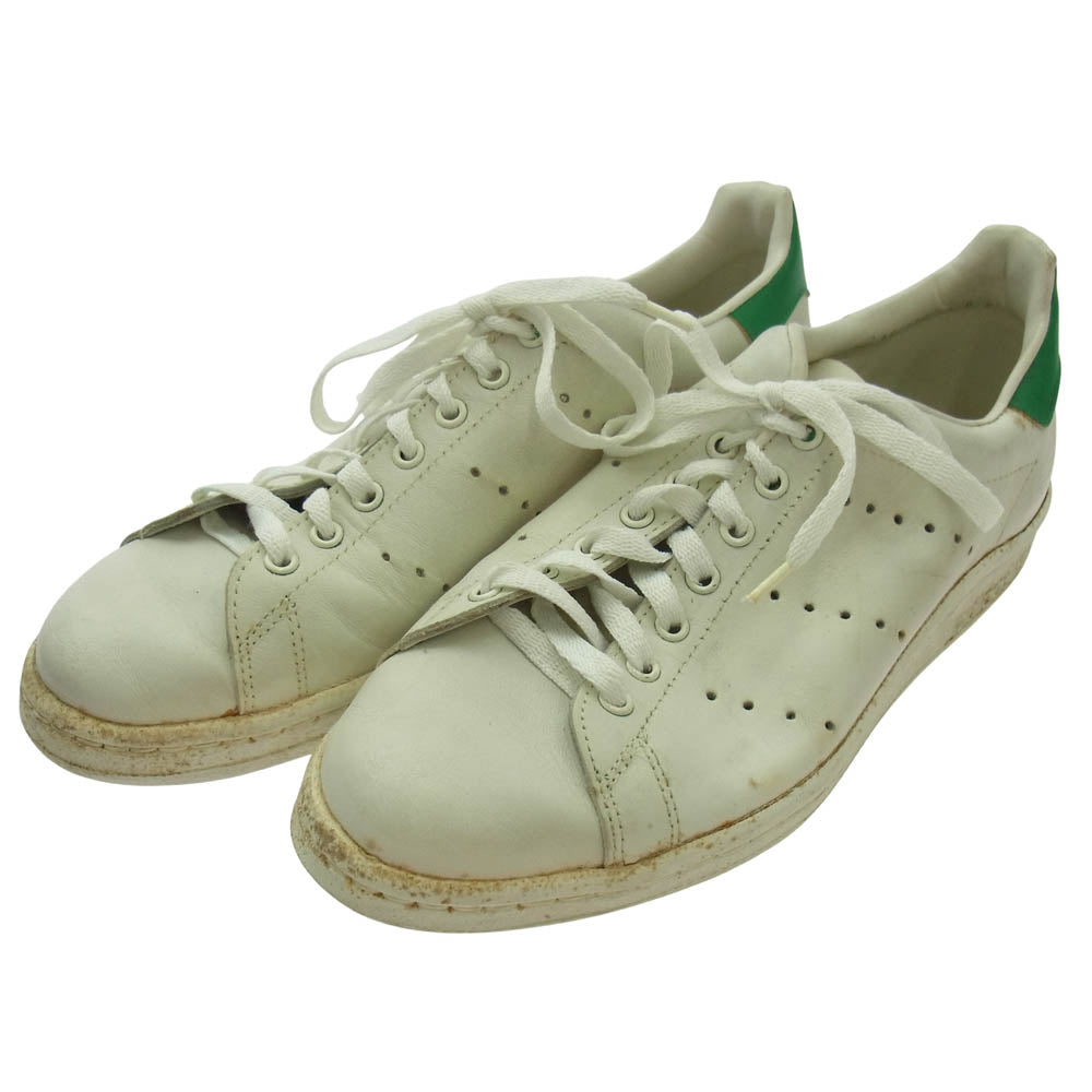 adidas アディダス AF1028 【観賞用】フランス製 80s STAN SMITH VINTAGE スタンスミス ヴィンテージ ローカット ホワイト系 25.5cm【中古】