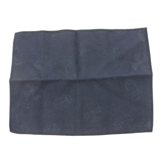 CHROME HEARTS クロムハーツ（原本無） マルチモチーフ CH クロス ヴァインダガー プリント アイウェアクロス 眼鏡拭き ブラック系【中古】