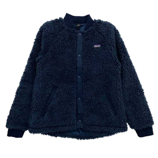 patagonia パタゴニア 19AW 65415 19年製 Ks Retro-X Bomber Jkt キッズ 子供用 レトロX ボマー ジャケット フリース ネイビー系 キッズXL-14【中古】