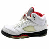 NIKE ナイキ 440888-102 GS Air Jordan 5 Retro Fire Red GS エアジョーダン5 レトロ スニーカー ホワイト系 25cm【中古】