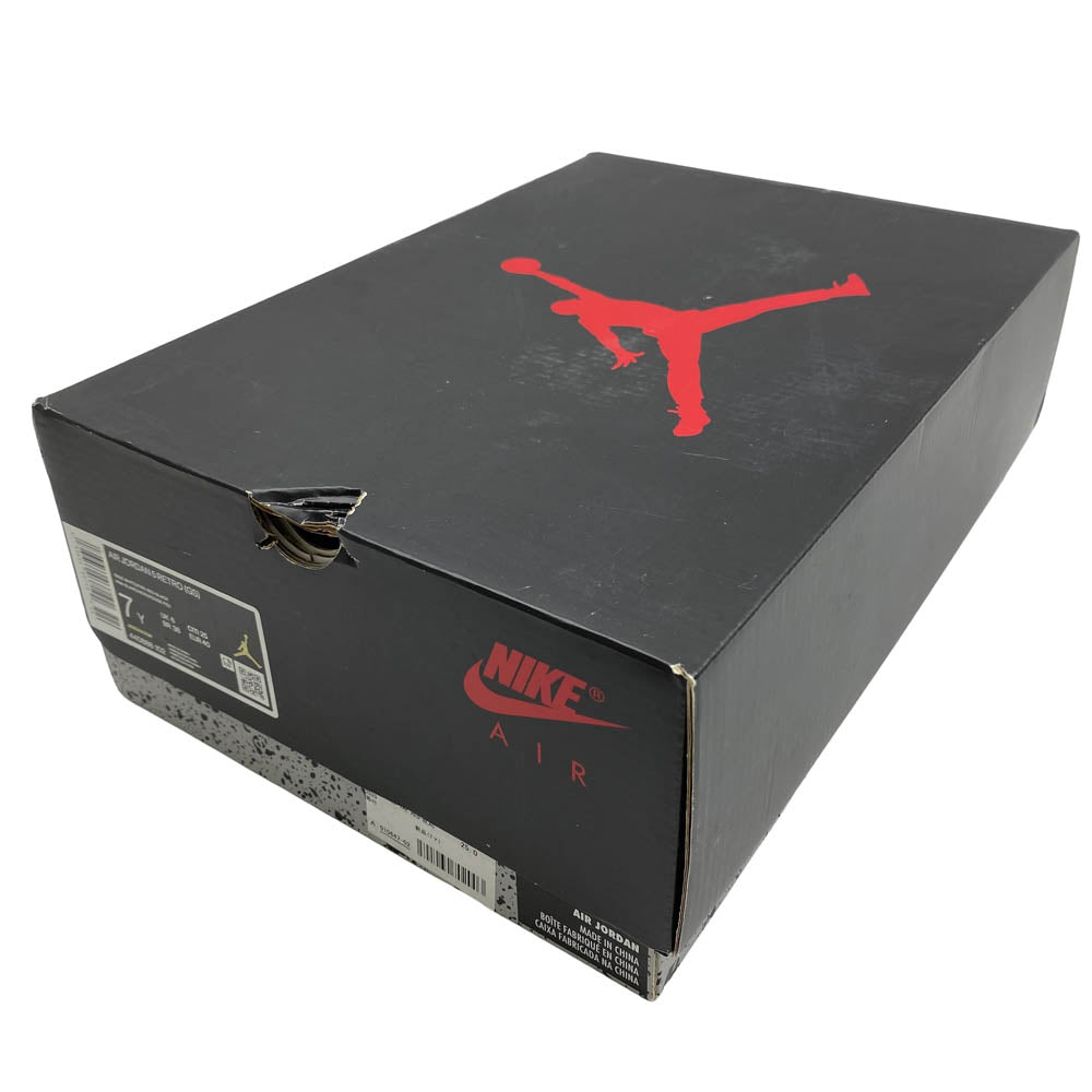 NIKE ナイキ 440888-102 GS Air Jordan 5 Retro Fire Red GS エアジョーダン5 レトロ スニーカー ホワイト系 25cm【中古】