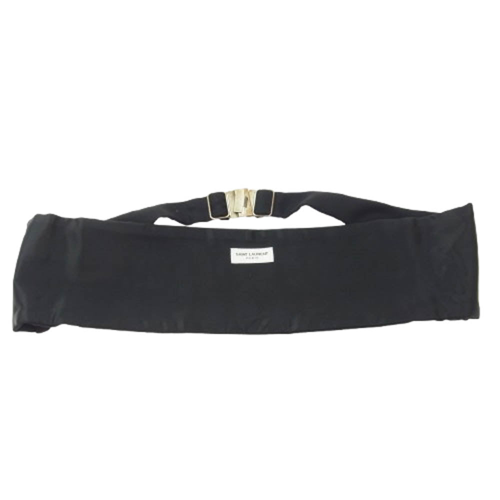SAINT LAURENT サンローラン ウール ベルト ブラック系 M【中古】