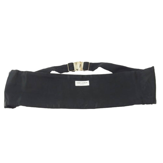 SAINT LAURENT サンローラン ウール ベルト ブラック系 M【中古】