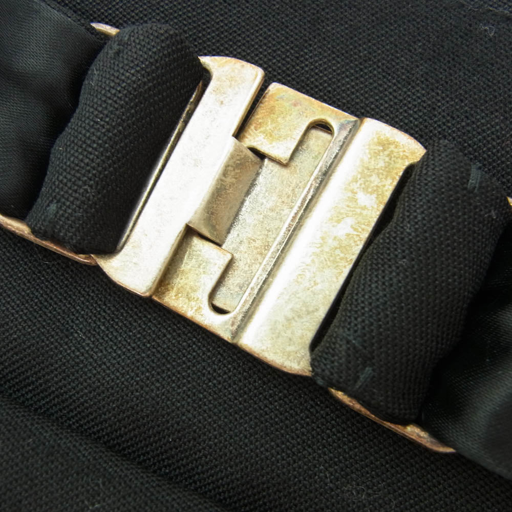 SAINT LAURENT サンローラン ウール ベルト ブラック系 M【中古】