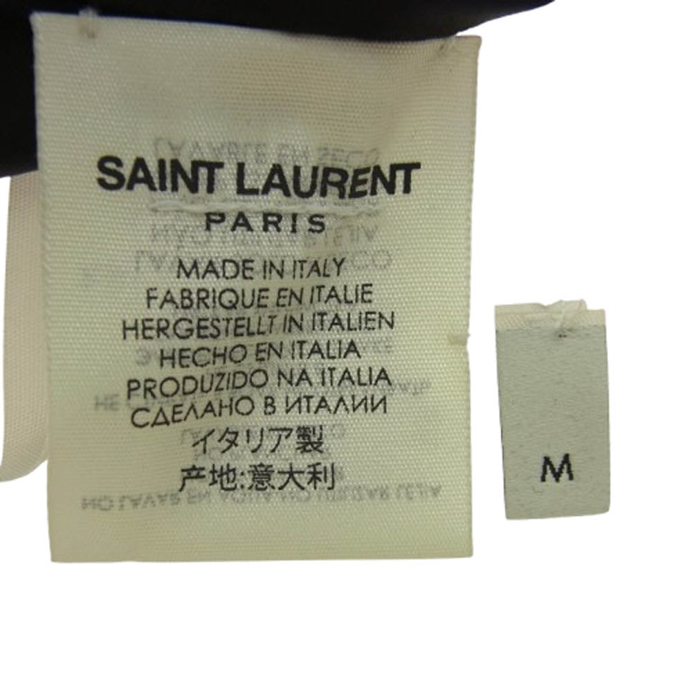 SAINT LAURENT サンローラン ウール ベルト ブラック系 M【中古】