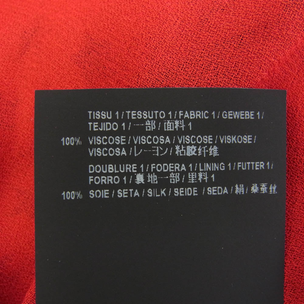 SAINT LAURENT サンローラン 548301 Y752U 総柄 スター ノースリーブ ホルターネック ワンピース トップス レッド系 38【中古】