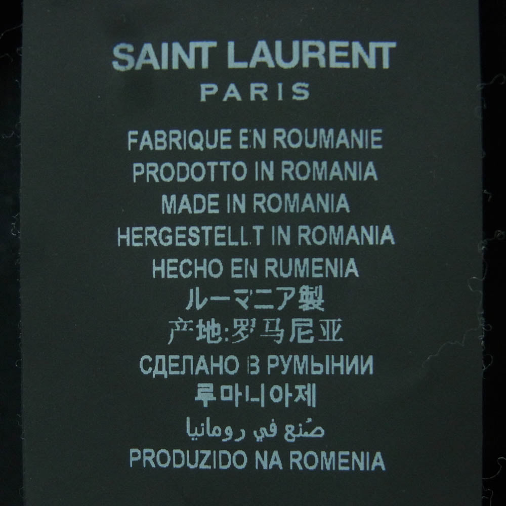 SAINT LAURENT サンローラン 638498 YO500 ブラック スキニー パンツ ルーマニア製 ブラック系 30【中古】