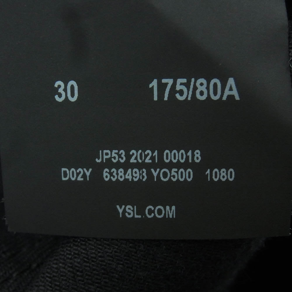 SAINT LAURENT サンローラン 638498 YO500 ブラック スキニー パンツ ルーマニア製 ブラック系 30【中古】