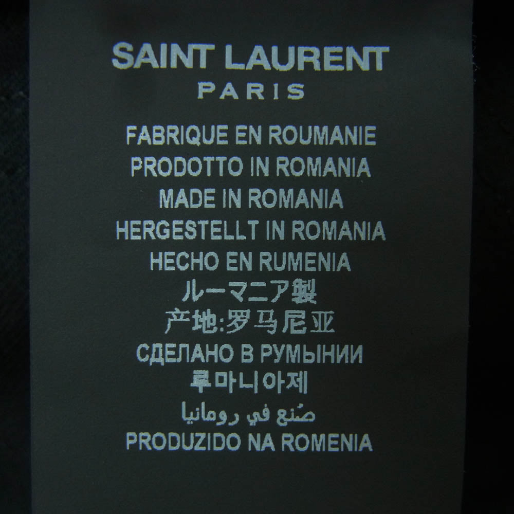 SAINT LAURENT サンローラン 638498 YO500 ブラック スキニー パンツ ルーマニア製 ブラック系 30【中古】