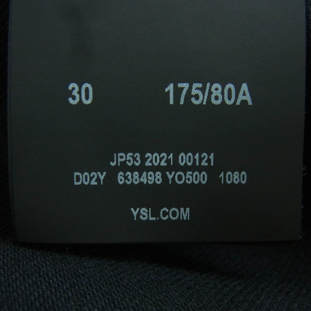 SAINT LAURENT サンローラン 638498 YO500 ブラック スキニー パンツ ルーマニア製 ブラック系 30【中古】