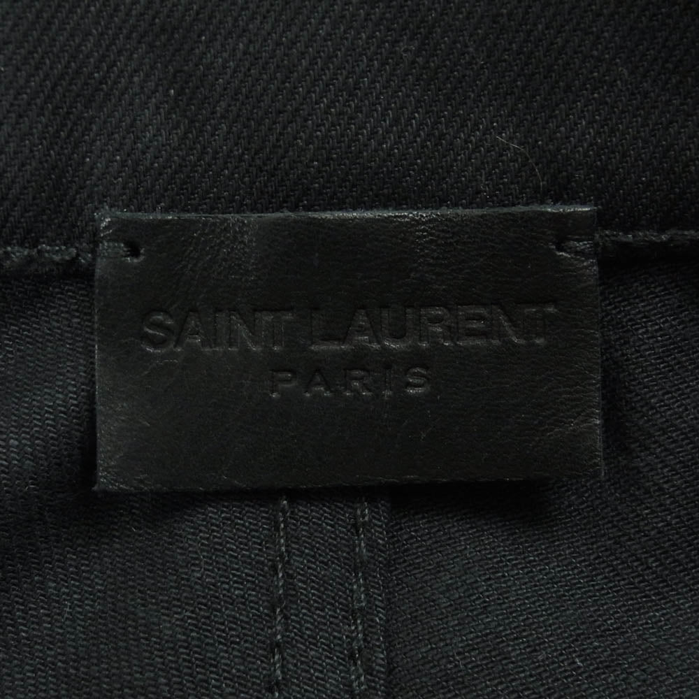 SAINT LAURENT サンローラン 638498 YO500 ブラック スキニー パンツ ルーマニア製 ブラック系 30【中古】